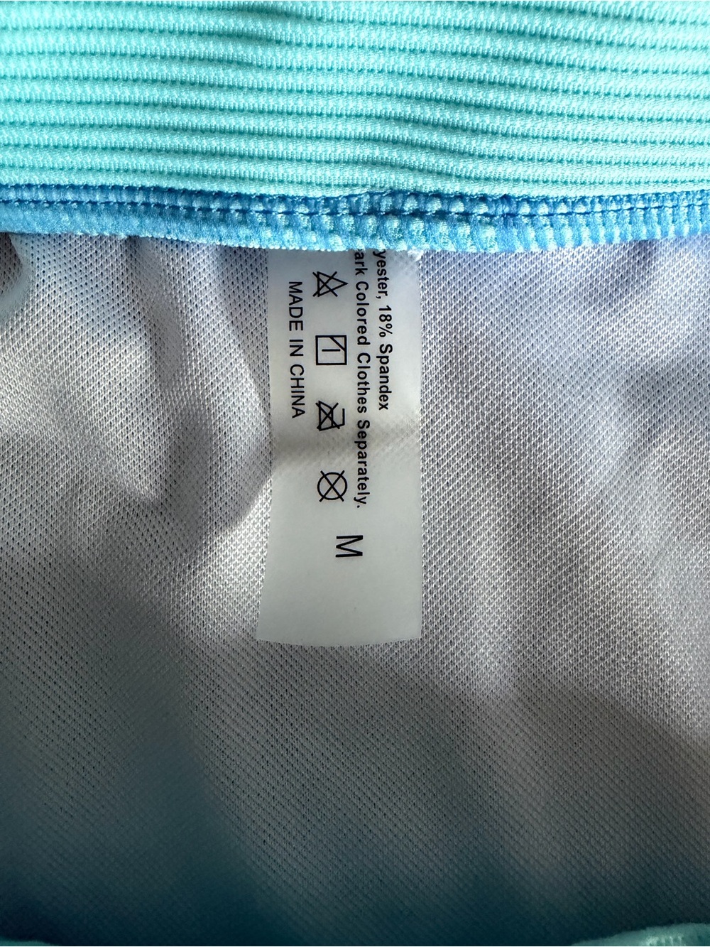 Blue Two-Tone Ribbed Bikini Set - Picture 10 of 10